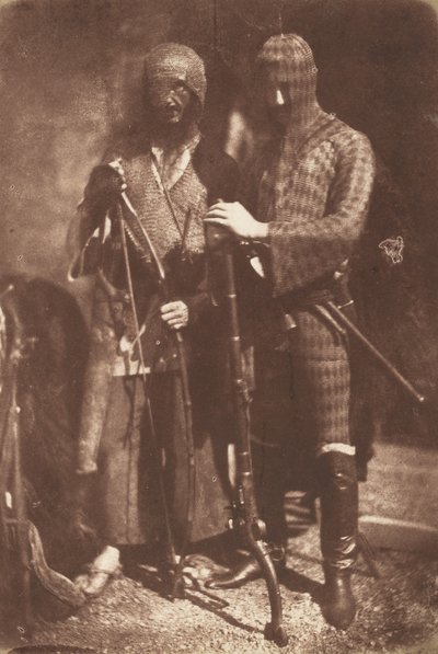 Afghanische oder Tscherkessische Rüstung, 1843 von David Octavius Hill