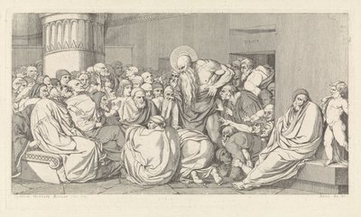 Jeremia vor dem Tempel von David Pièrre Giottino Humbert de Superville