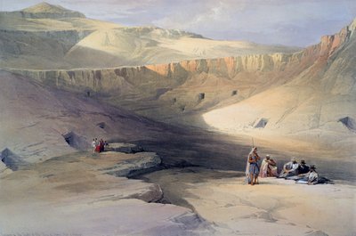 Eingang zu den Gräbern der Könige von Theben - Bab-el-Malook von David Roberts