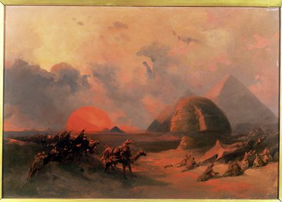 Erinnerung an die Wüste beim Herannahen des Simoon von David Roberts