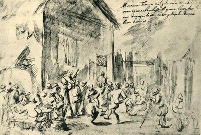 Ländlicher Tanz, Mitte-Ende des 17. Jahrhunderts, 1943 von David Teniers the Younger