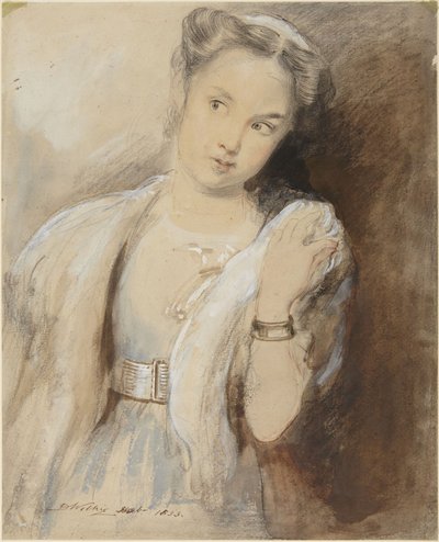 Studie für den ersten Ohrring von David Wilkie