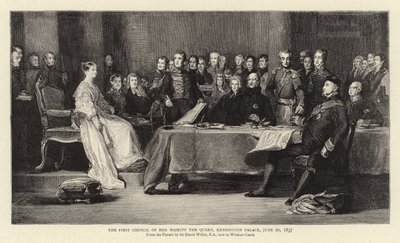Der erste Rat Ihrer Majestät der Königin, Kensington Palace, 20. Juni 1837 von David Wilkie
