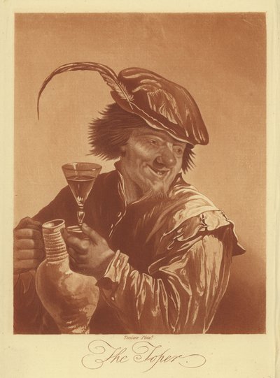 Der Trinker von David the Younger (after) Teniers
