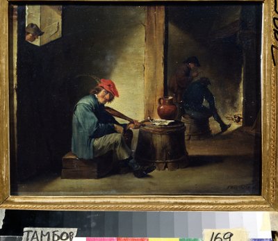 Ein Musiker von David Teniers the Younger