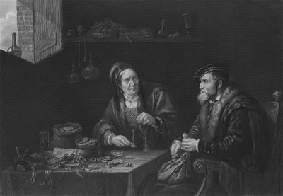 Die Geizigen von David the Younger after Teniers