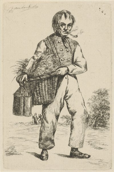Zwei Männer in einem Garten von David van der Kellen