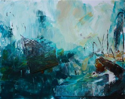 Abstrakte Blaue Tiefen von Deb Chaney