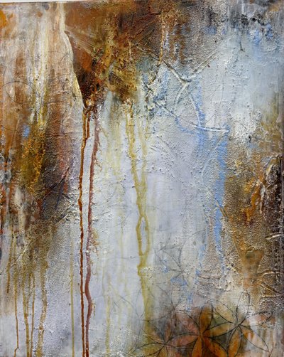 Erdiges Blumenabstrakt von Deb Chaney
