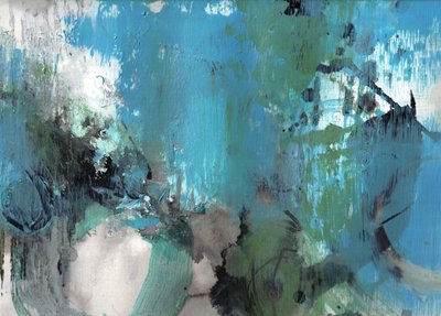 Lebendiger Aqua-Fluss von Deb Chaney