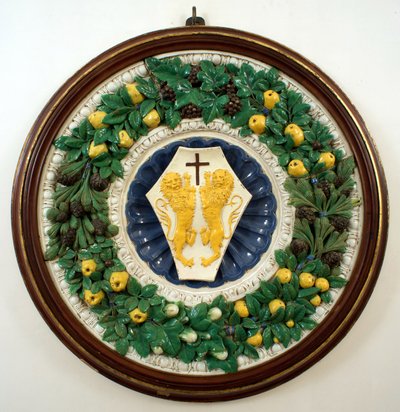 Wappen der Familie Lotteringhi della Stufa von Della Robbia (workshop of)