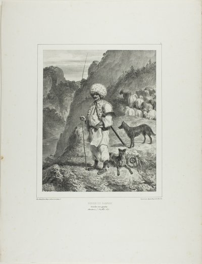Bannat-Schäfer, Linkes Ufer der Donau von Denis Auguste Marie Raffet