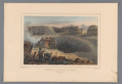 Militärs in einem Bastion, 1832 von Denis Auguste Marie Raffet