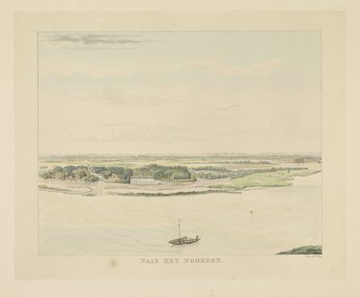 Blick auf die Waal nördlich von Nijmegen von Derk Anthony van de Wart