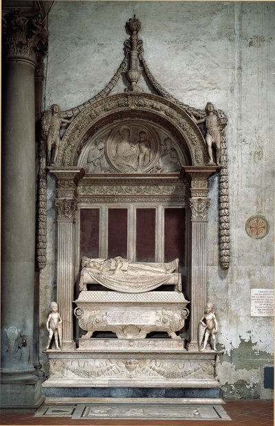 Grab von Carlo Marsuppini, Kanzler der Florentinischen Republik von Desiderio da Settignano