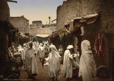 Algerische Straße in Sidi Okba, ca. 1899 (Photochrom) von Detroit Publishing Co.