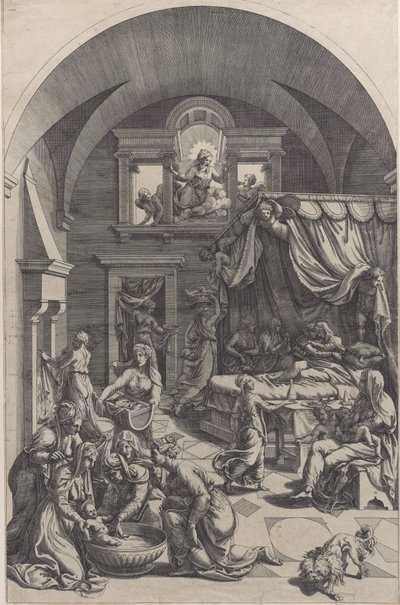 Geburt des Heiligen Johannes des Täufers, 1555-1588 von Diana Mantuana