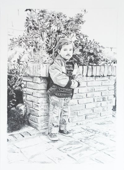 Dieguito mit Jacke von Diego Beyro