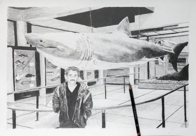 Dieguito und der Hai, 2020 von Diego Beyro