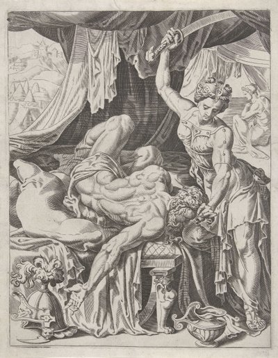 Judith enthauptet Holofernes von Dirck Volckertsz. Coornhert