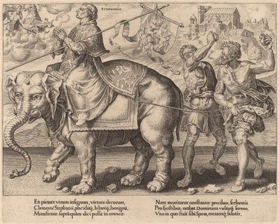 Der Triumph des heiligen Stephanus von Dirck Volckertz Coornhert after Maerten van Heemskerck
