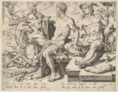 Naphtali, aus der Serie Die zwölf Patriarchen, 1550 von Dirck Volkertsen Coornhert