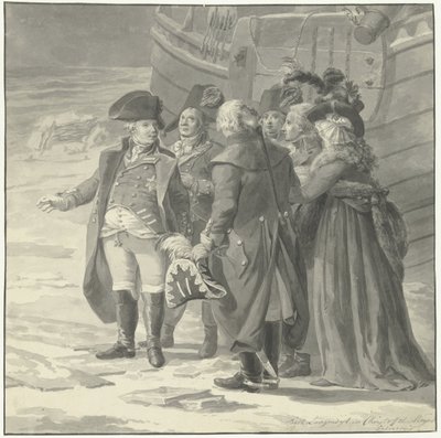 Die Abreise von Wilhelm V. nach England, 18. Januar 1795 von Dirk Langendijk