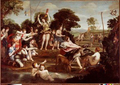 Die Jagd der Diana. Gemälde von Domenico Zampieri genannt Il Domenichino (1581-1641) 1617. Rom, Galleria Borghese von Domenichino