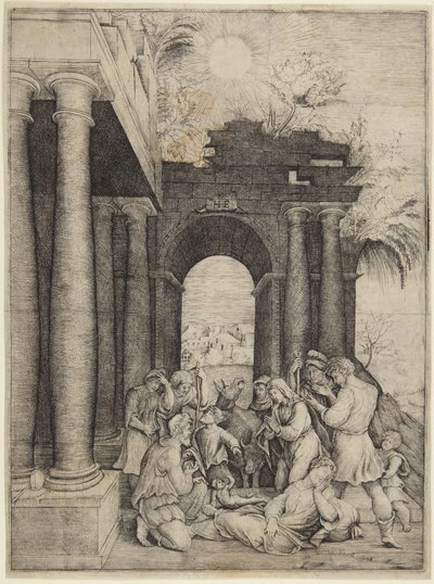 Anbetung der Hirten von Domenico Beccafumi