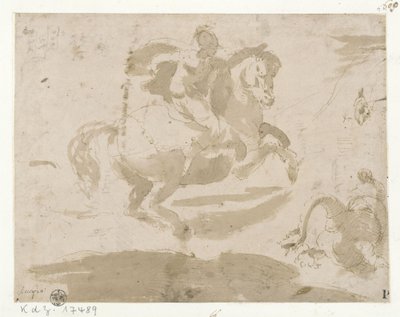 Der Drachenkampf des Heiligen Georg von Domenico Beccafumi