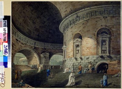 Bühnenbild für ein Theaterstück von Domenico Corsini