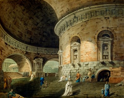 Bühnenbild für ein Theaterstück (frühes 19. Jahrhundert) von Domenico Corsini
