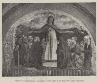 Fresko in der Kirche Ognissanti, Florenz entdeckt von Domenico Ghirlandaio
