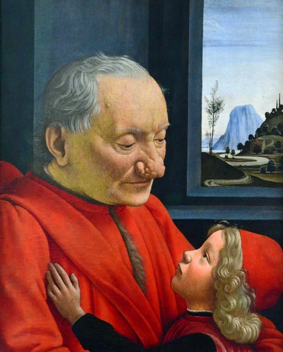 Ein alter Mann und sein Enkel von Domenico Ghirlandaio