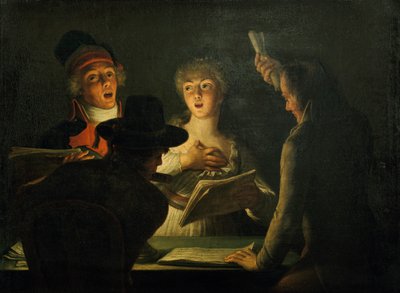 Die patriotischen Sänger, 1794 von Dominique Doncre