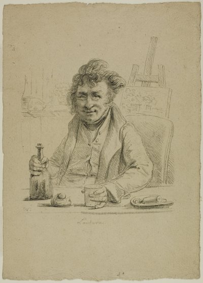Porträt von Lantara in der Rolle von Joly, aus Le Peintre au Cabaret von Dominique Vivant Denon