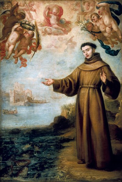 Die Predigt des Heiligen Antonius von Padua von Don Juan Carreno de Miranda