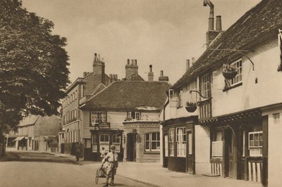 Church Street, Chiswick, mit dem ehemaligen Burlington Arms, um 1935 von Donald McLeish