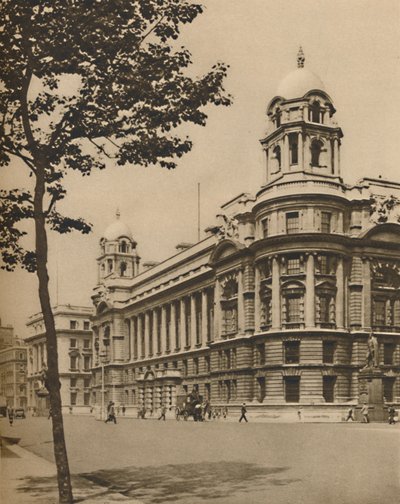 Das Gehirn der Verteidigung: Britisches Kriegsministerium in Whitehall, ca. 1935 von Donald McLeish