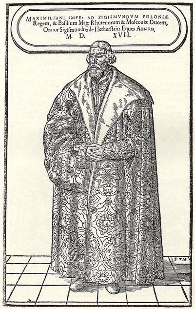 Porträt von Baron Sigmund von Herberstein, Botschafter in Polen und Russland, 1559 von Donat Hübschmann