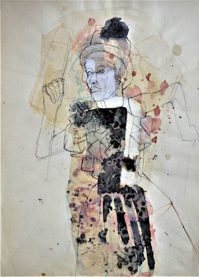 Ausdrucksstarke weibliche Figur von Doris Schmitz