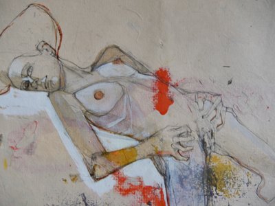Expressiver Liegender Akt von Doris Schmitz