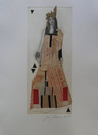 Modekönigin-Collage von Doris Schmitz