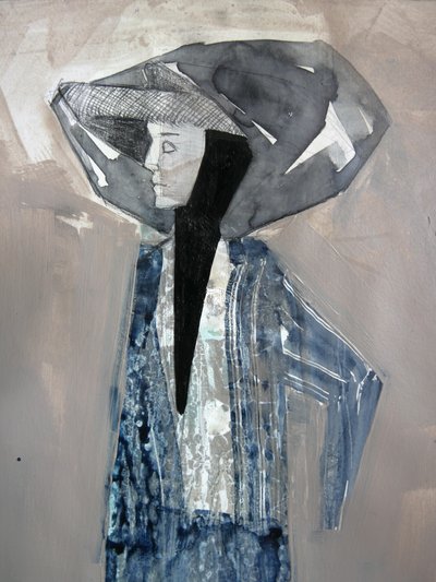 Geheimnisvolle Frau mit Hut von Doris Schmitz