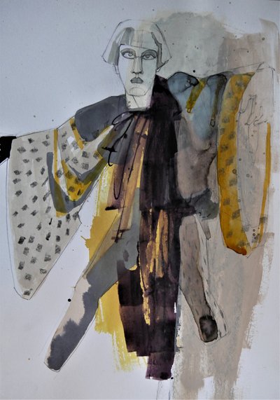 Stilisierte Kimono-Mode von Doris Schmitz