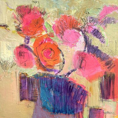 Lebendige abstrakte Blüten von Dorothy Fagan