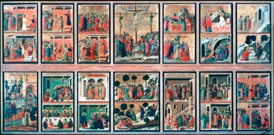 Maestà, Geschichten der Passion, 1308-1311 von Duccio di Buoninsegna