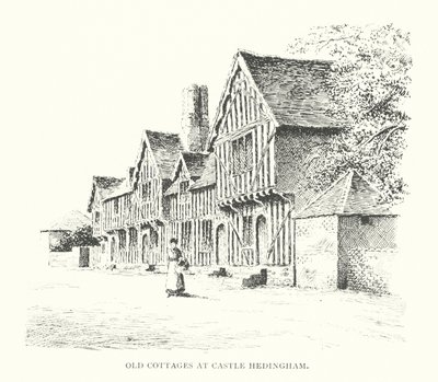 Alte Cottages in Castle Hedingham von Duncan Moul