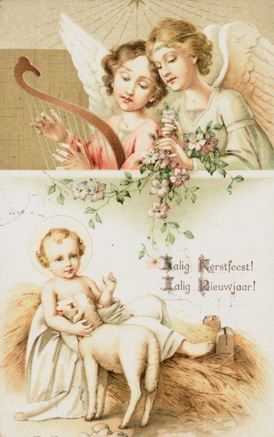 Niederländische Weihnachtskarte von Dutch School