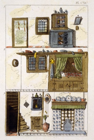 Illustration aus dem Magazin der Gartenschätze von G Van Laar, 1802 von Dutch School